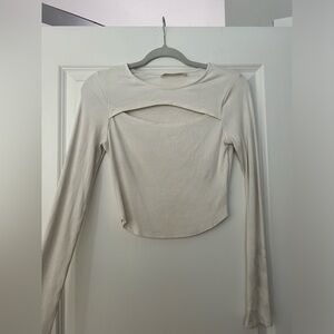 American Threads White Long-sleeve